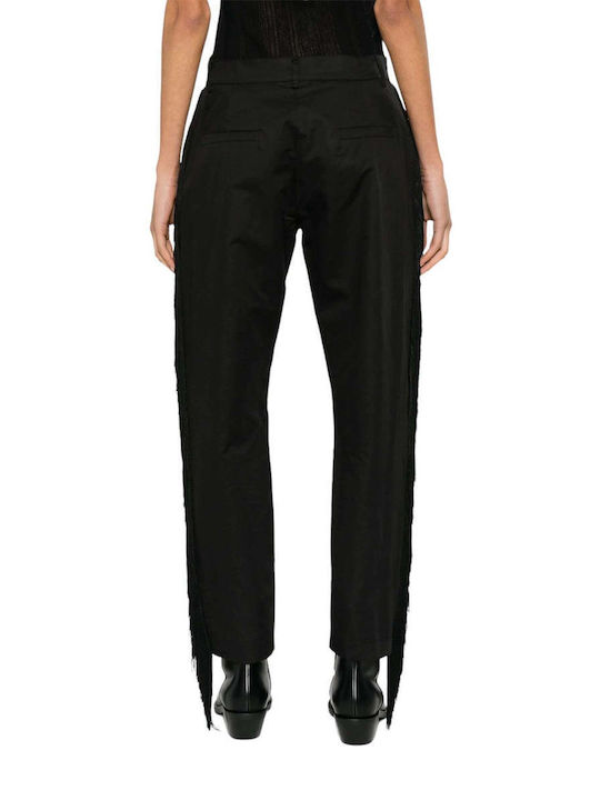 Pinko Women's High-waisted Fabric Trousers Black