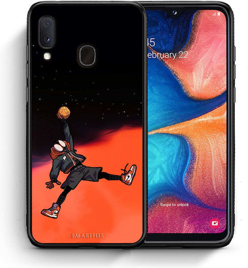 Smartfits Basketball Umschlag Rückseite Kunststoff Mehrfarbig (Galaxy M20)