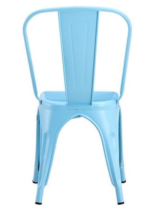 Outdoor-Stuhl Metallisch Loft Blue 45x48x45εκ.