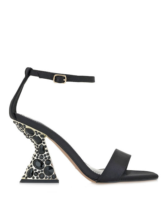 Alessandra Bruni Fabric Women's Sandals Black