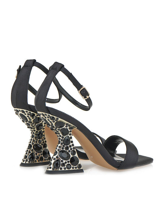 Fabric Sandals Black