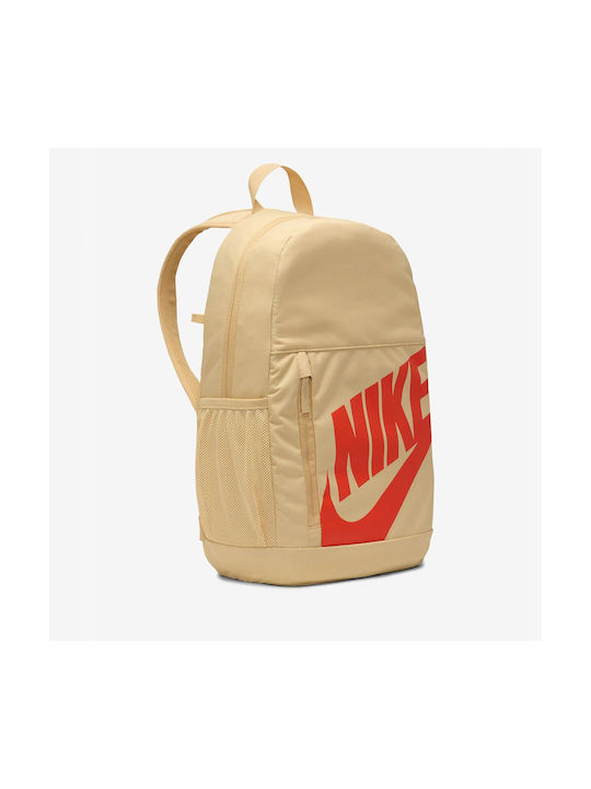 Nike Elemental Σχολική Τσάντα Πλάτης Δημοτικού Μπεζ 20lt