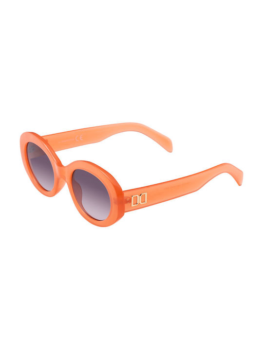 Women's Sunglasses with Orange Plastic Frame and Orange Gradient Lens 028047CP-02