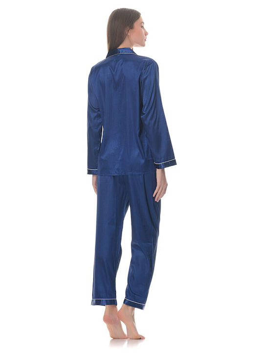 Fuanna Summer Women's Pyjama Set Blue