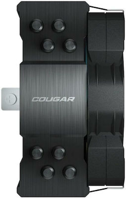 Cougar Forza 50 CPU Kühlung für Socket /A/M/4/ /A/M/5/ /1/2/0/0/ / /1/7/0/0/ mit ARGB Beleuchtung Schwarz