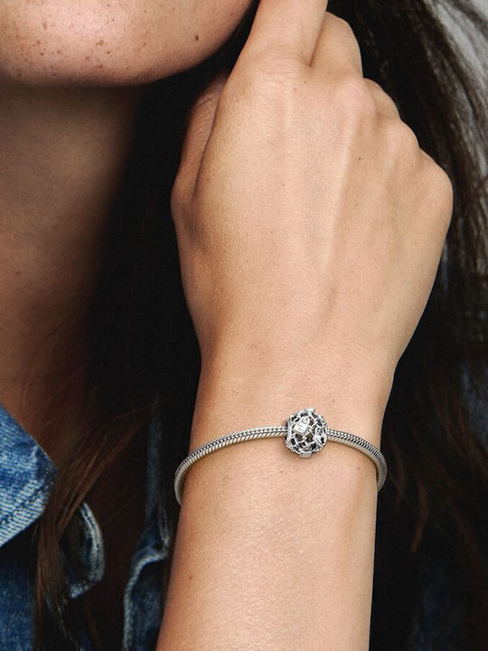 Pandora Openwork Chain Link Padlock Charm from Silver Pandora Openwork Chain Link Padlock Charm from Silver