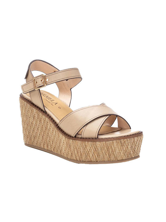 Carmela Footwear Platforme dama Bej