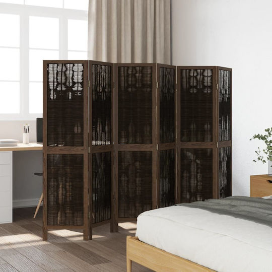 vidaXL Decorative Room Divider Wooden with 6 Panels 210x160cm