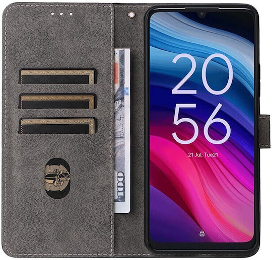 Brush Magnetic Wallet Albastru (TCL 50 SE - TCL 50 SE)
