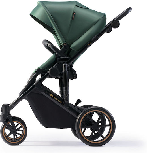Kinderkraft Prime 2 Ρυθμιζόμενο Καρότσι 3 σε 1 Kατάλληλο για Nεογέννητο Dark Green 12kg