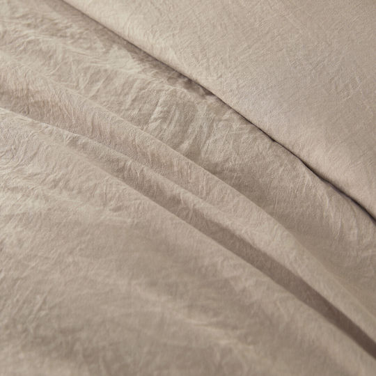 La Redoute Interieurs Σετ Παπλωματοθήκη 140x200cm Μονή με Μαξιλαροθήκη Μικροΐνες Ανακυκλωμένου Πολυέστερ