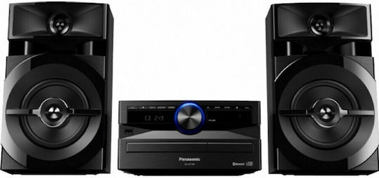 Panasonic Аудиосистема 2 SC-UX100 SC-UX100 300W с CD / Цифрови медии Player и Bluetooth Черен