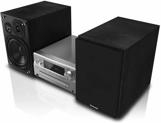 Panasonic Ηχοσύστημα 3.0 SC-PMX90EG SC-PMX90EG-S 120W με CD / Digital Media Player, WiFi και Bluetooth Ασημί