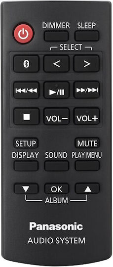 Panasonic Ηχοσύστημα 2.0 SC-AKX520E SC-AKX520E 650W με CD / Digital Media Player και Bluetooth Μαύρο