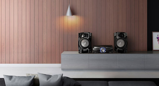 Panasonic Ηχοσύστημα 2.0 SC-AKX520E SC-AKX520E 650W με CD / Digital Media Player και Bluetooth Μαύρο