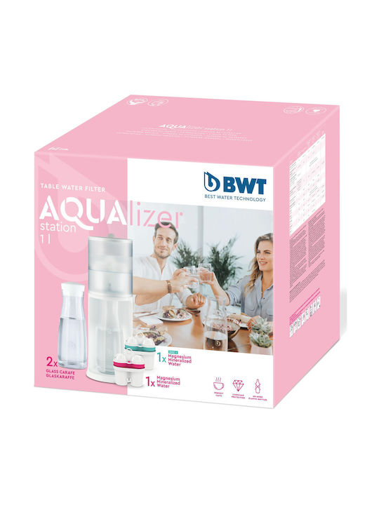 BWT Aqualizer Station Plastic Jug with Filter 4pcs