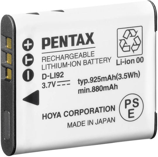 Pentax Baterie aparat foto Lithium Ion (Li-Ion) 925mAh