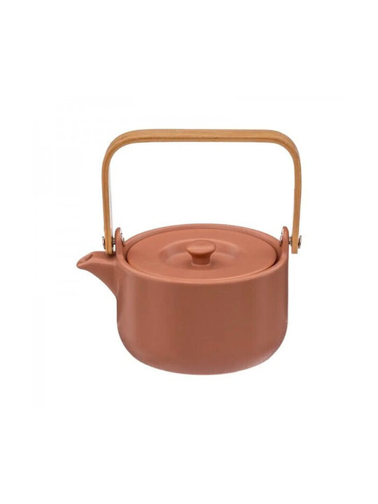Atmosphera Teekanne mit Tasse Keramik Orange 500ml