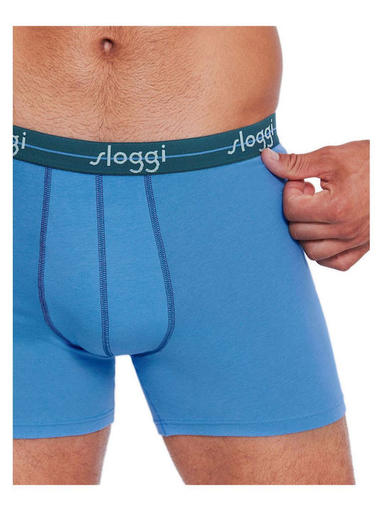 Start Short Slipuri pentru bărbați Petrol-blue 2Pachet