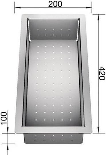 Blanco 219 649 Μπωλ Αποστράγγισης Νεροχύτη Inox Ασημί