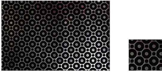 Espiel Untersetzer Stoff Black - White 10x10cm 24Stück