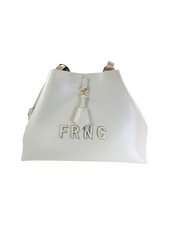 FRNC Damen Tasche Schulter Beige