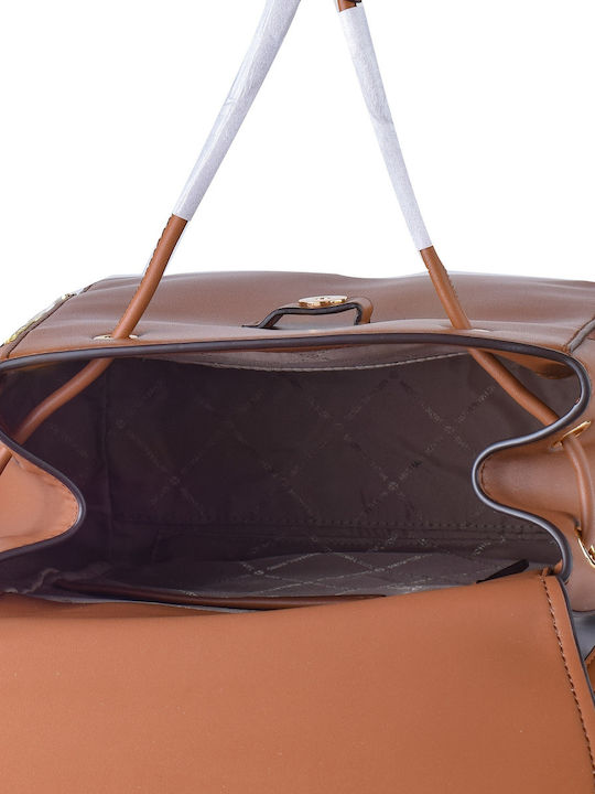 Michael Kors Leather Women's Bag Backpack Brown