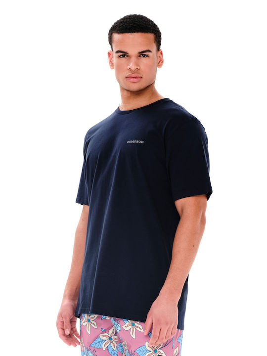 Emerson Herren T-Shirt Kurzarm Marineblau