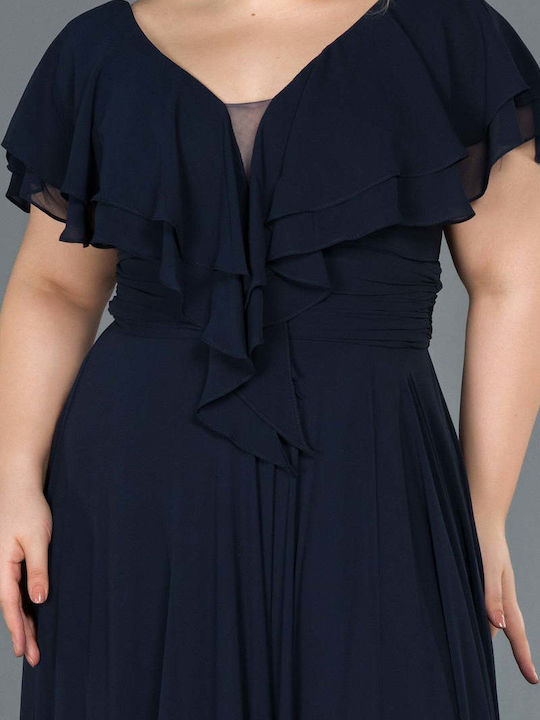 Bubble Chic Maxi Rochie pentru Nuntă / Botez Dark Blue