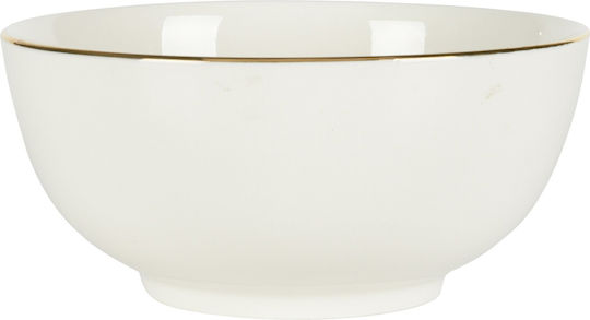 Siaki Collection Μπωλ Σερβιρίσματος Στρογγυλό από Πορσελάνη Λευκό με Διάμετρο 19εκ.