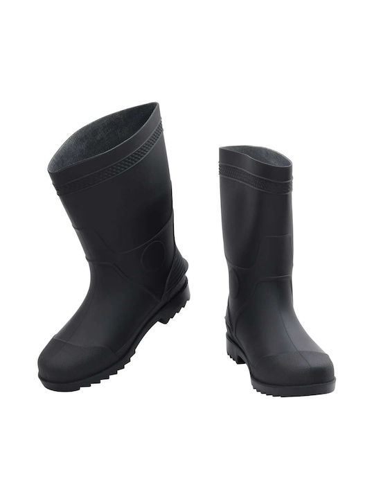 vidaXL Non-Slip Work Wellies Black