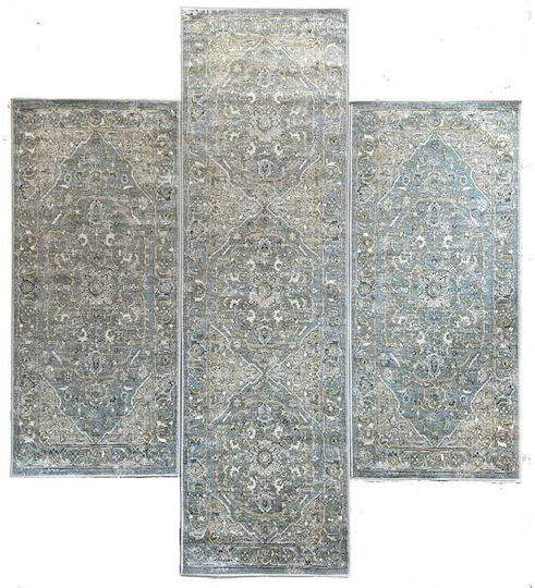 Ragolle Visconti Schlafzimmer-Teppichsets Samt Blauen 84002-9151 2Stücke