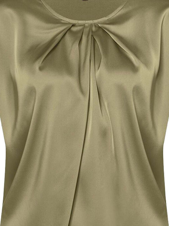 MORE & MORE Damen Bluse Satin Ladi