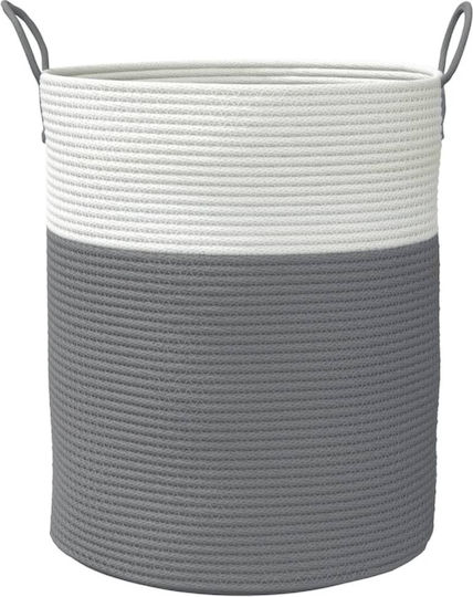 vidaXL Storage Basket Fabric Gray 38x38x46cm 1pcs