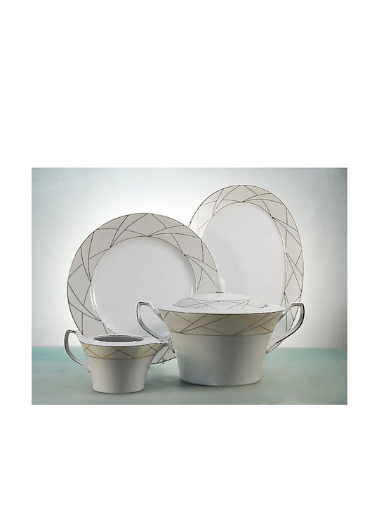 Cryspo Trio Global Multicolor Porțelan Set de Vase 72buc