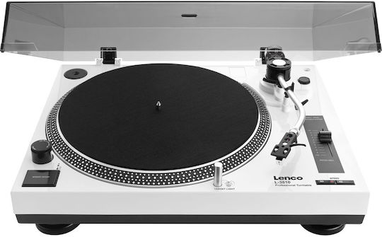 Lenco L-3810 L-3810WH Πικάπ με Direct Drive και Προενίσχυση Λευκό