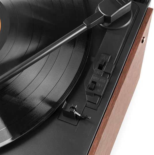 Audizio Frisco 102.200 Πικάπ με Προενίσχυση και Ενσωματωμένα Ηχεία Καφέ