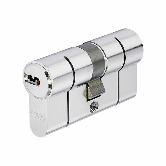 Abus Κύλινδρος Κλειδαριάς D66 N 80mm (40-40) με 5 Κλειδιά Ασημί