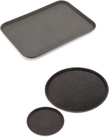 Sunnex Rechteckig Serviertablett mit Griffen in Schwarz Farbe 35.6x35.6cm 051410 1Stück