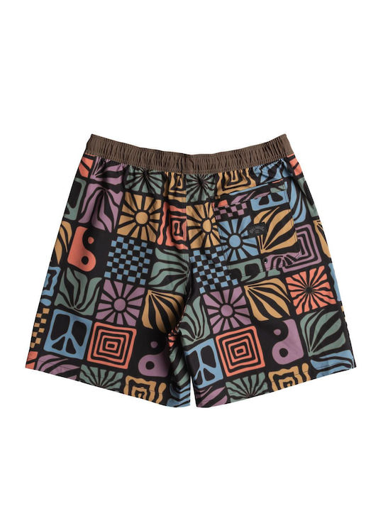 Wasted Times Lb Men's Swimwear Shorts Multicolour with Patterns