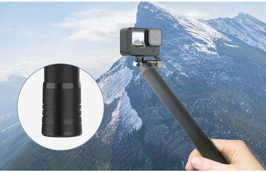 Telesin Carbon Fiber Selfie Stick for GoPro Fusion / Hero 10 / Hero 11 / Hero 11 Mini / Hero 12 / Hero 2018 / Hero 3 / Hero 3+ / Hero 4 / Hero 4 Session / Hero 5 / Hero 5 Session / Hero 6 / Hero 7 / Hero 8 / Hero 9 / Max