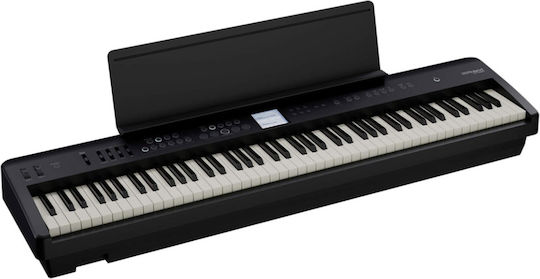 Roland Electric Stage Piano FP-E50 Pedal Set with 88 Weighted Keys Built-in Speakers and Connection with Headphones and Computer Black