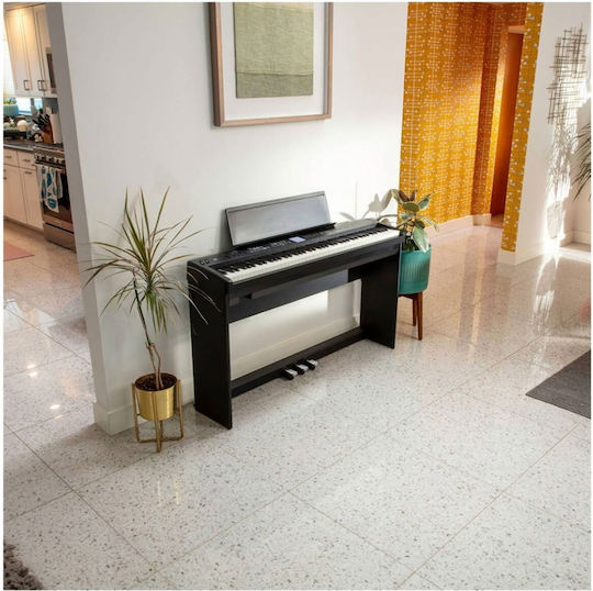 Roland Electric Stage Piano FP-E50 Pedal Set with 88 Weighted Keys Built-in Speakers and Connection with Headphones and Computer Black