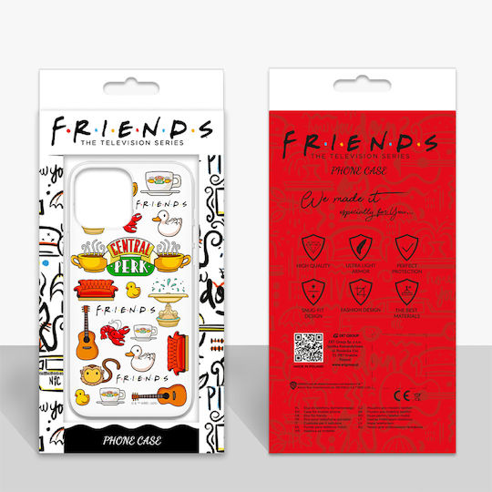 Xiaomi Redmi Note 10 5G Poco M3 Pro Friends 014 Friends Print Full White Silicone Back Cover