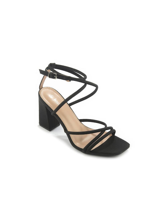 Fshoes Damen Sandalen in Schwarz Farbe