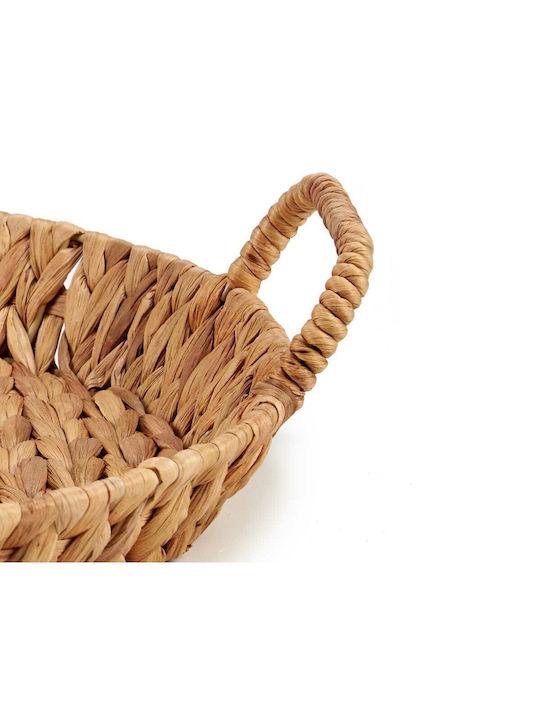 Set of Decorative Baskets Metal with Handles Brown 41.5x10.5x38cm 12pcs Gift Decor