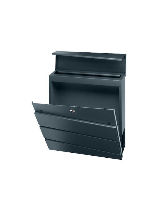 Virone Cutie Poștală pentru Exterior Metalic în Culoarea Gri 37.5cm