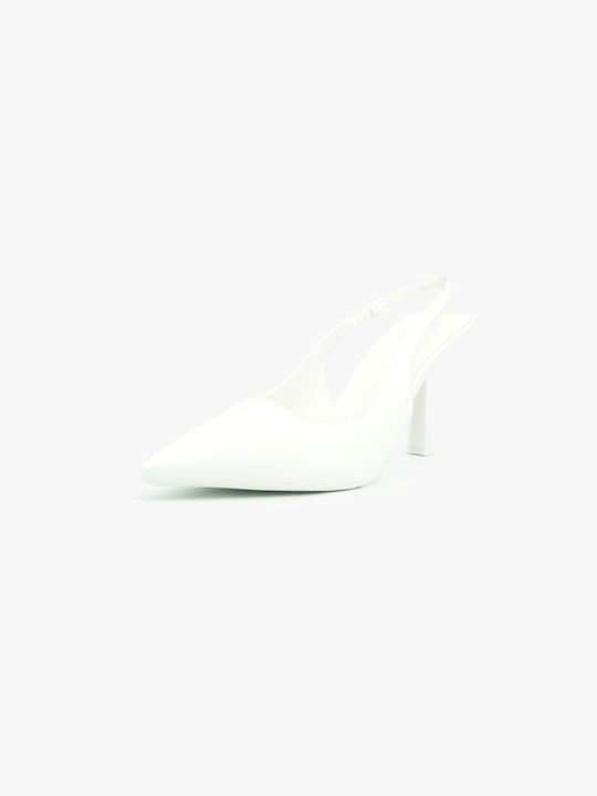 Joya White Heels