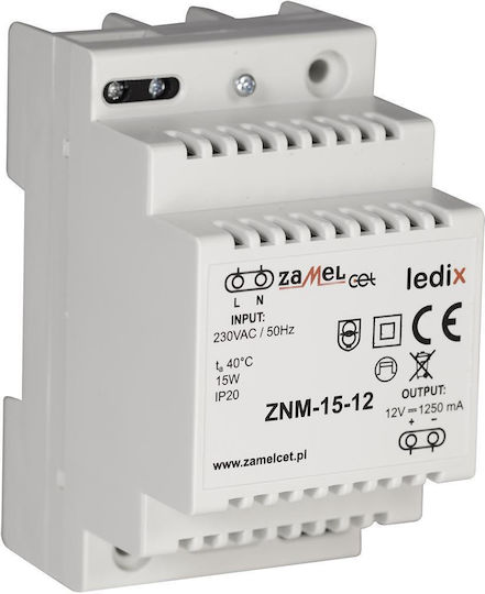 Zamel LED-Netzteil Leistung 15W mit Ausgangsspannung 12V