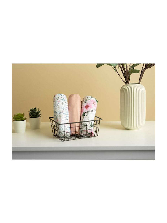 Sensillo Muslin Swaddle Wraps Pink Pink 70x80cm. 3pcs